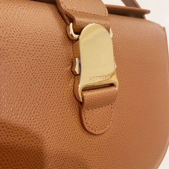 Senreve Crossbody Bag in Brown with Gold Accent - Picture 3 of 12
